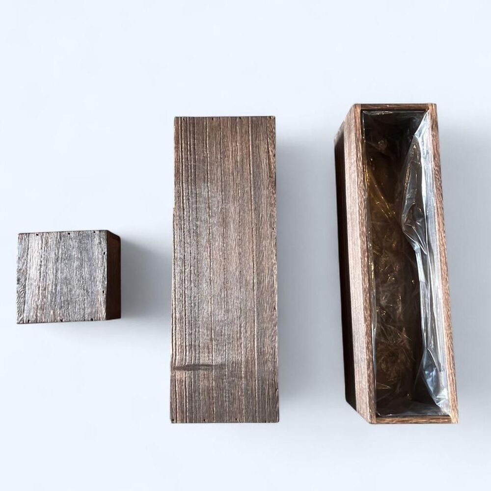 Unbranded Brown Wooden Wall Planters